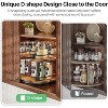 BRINJOY Lazy Susan Organizer Spice Rack - Spice Organization for Cabinet Height Adjustable Rotating Lazy Turntable, Pantry Kitchen Wood (12 Inch) - 4 of 4