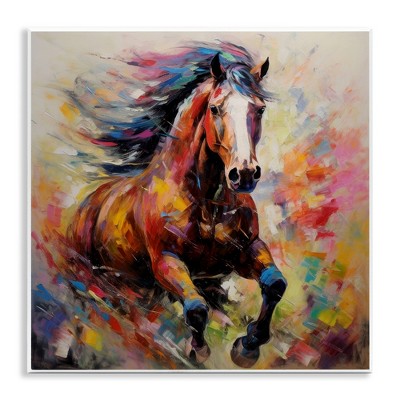 Stupell Industries Vivid Horse Galloping, 12" x 12"