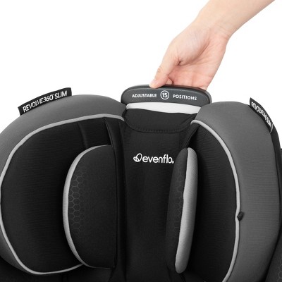 Evenflo Revolve 360 Slim 2-in-1 Rotational Convertible Car Seat - Canton Black