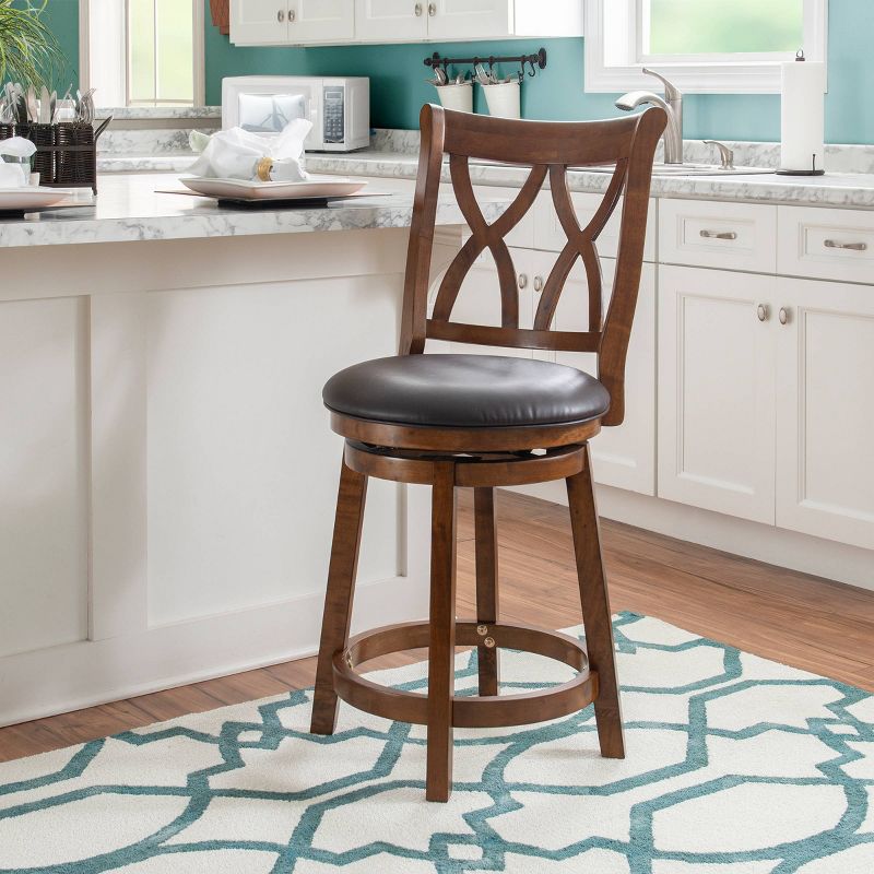 Madison Counter Height Barstool Rustic Oak - Powell Company, 3 of 13