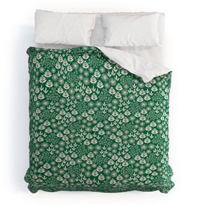 Deny Designs Maritza Lisa Retro Forest Flora Pattern Comforter and Sham Set - 1 of 4