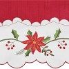 Collections Etc Poinsettia Curtains - 4 of 4