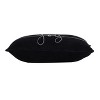 Set of 2, 18x12" Black Velvet Pillow With Embroidered Joy And Frosty Snowflake, for Christmas Halloween Holiday Decor - 4 of 4