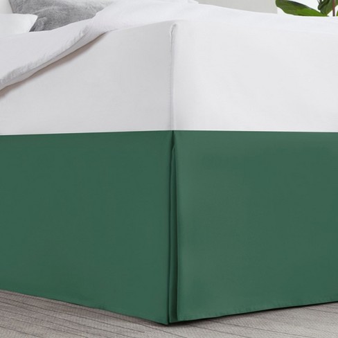 Green bed outlet skirt queen size