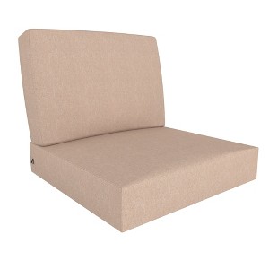 Covers&All Outdoor Seat / Back Cushion with Eco-friendly Olefin Fabric, 24 in L x 24 in W x 5 in Thick - 1 of 4
