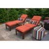 Casual Cushion Solid Sunbrella Fabric 1-Piece Outdoor Chaise Cushion, 22.5"W x 74"L - 2 of 4
