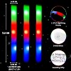 Joyfy  24 PCS Foam Glow Sticks Party Favors LED Light Up Sticks 3 Modes Flashing Glow Party Supplies Wedding Concert Camping Birthday,Easter, Carnival - 2 of 4