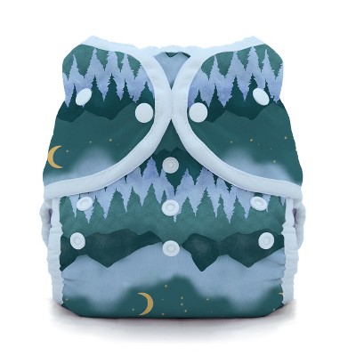 Image of Thirsties | Duo Wrap Snap Pack of 1 - Mountain Twilight Multicolored Diaper Cover, Size One (6-18 lbs)