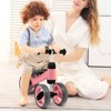 Infans Baby Balance Bike Toddler Riding Toys  w/ 4 Wheels Pink - 2 of 4