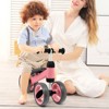 Infans Baby Balance Bike Toddler Riding Toys  w/ 4 Wheels Pink - image 2 of 4