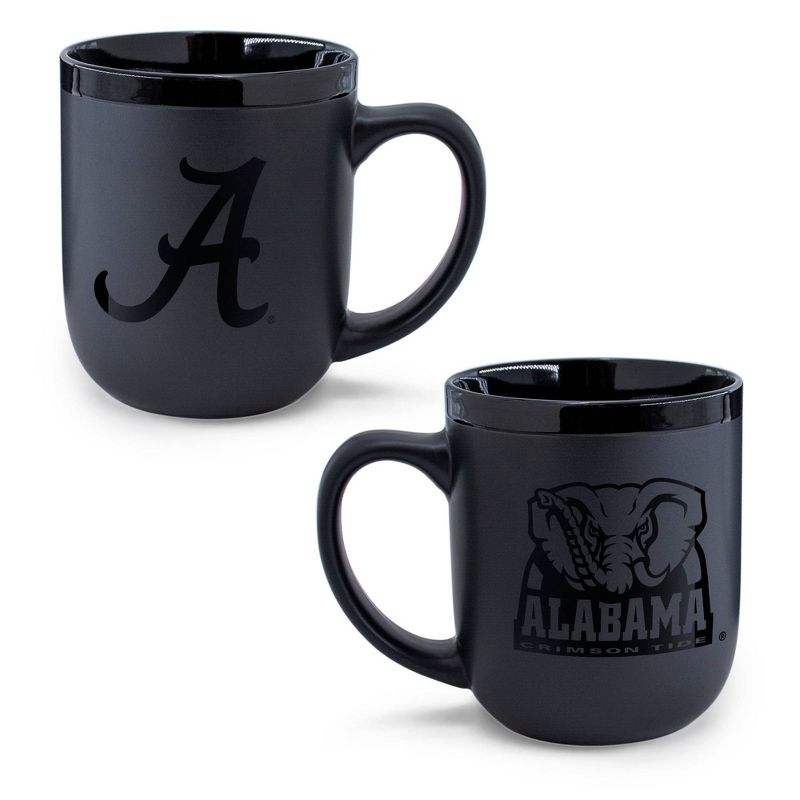 NCAA Alabama Crimson Tide 12oz Ceramic Coffee Mug - Black, 3 of 4