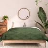 Deny Designs King Caroline Okun Mossy Green Bulbs Comforter and Pillow Sham Green - 3 of 4