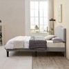 VECELO Bed Frame, Upholstered Platform Bed with Sheepskin Fabric Adjustable Headboard - 4 of 4