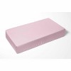 Bacati - Solid Pink 100 percent Cotton Universal Baby US Standard Crib or Toddler Bed Fitted Sheet - 3 of 4