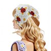 Unique Bargains Knitted Triangle Bandana White Beige 2 Pcs - 2 of 4
