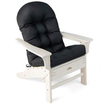 Tangkula Set of 2 Patio Adirondack Chair Cushion High Back Fade Resistant 5" Seat Pad Patio
