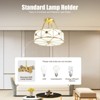 YIYIBYUS Semi Flush Ceiling Light Indoor Hanging Lamp With Glass Shade - 3 of 4