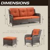 UPTIOT 7 - Person Outdoor Seating Group with Cushions - 4 of 4