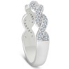 Pompeii3 1/4ct Diamond Infinity Wedding Ring 14K White Gold - 2 of 4