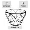 LeisureMod Malibu 23" Octagon End Table with Glass Top - 4 of 4