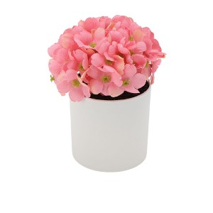 Unique Bargains Artificial Plants Hydrangea in Plastic Plastic 2.95"x2.95"x5.91" 1 Pcs - 1 of 4