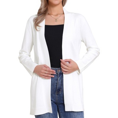INSPIRE CHIC Women's Casual Open Front Long Sleeve Stretchy Soft Knit Cardigans