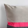 Slickblue Adonis Knitted Fabric Patchwork Pillow Cushion - 19.7", Decorative Pillow, Hidden Zipper, Down Alternative - 2 of 4