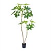 Artificial Umbrella Tree,Fake Plants,PVC Artificial Umbrella Plants, Indoor Fake Trees for Office Home Living Room Floor Patio Greening Porch Decor - 3 of 4
