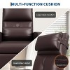 Power Recliner Chair, Home Theater Seating with Heat and Massage,Adjustable Electric Recliner Ergonomic PU Leather Single Sofa for Living Room - 3 of 4