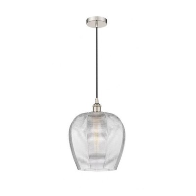 Norfolk - 1 Light Cord Hung Mini Pendant In Industrial Style-15.13 Inches Tall and 11.75 Inches Wide