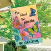 Briarwood Lane House Flag 40x28 For Outdoor Be Grateful Butterflies Spring House Flag Flag For Spring House Flag - 4 of 4