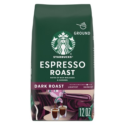 Starbucks Espresso Dark Roast Coffee - grains de café - 4 sacs de