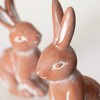 Sullivans 7" & 6" Terracotta Bunny Figurine Set of 2 - 2 of 3