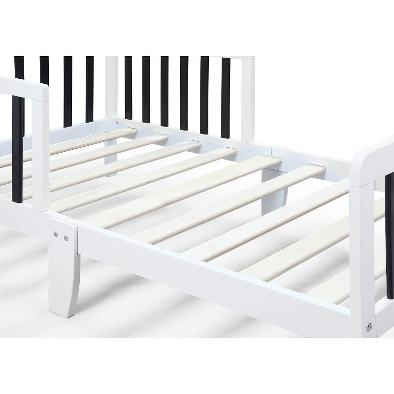 Olive &#38; Opie Twain Toddler Bed - White/Black, 5 of 7