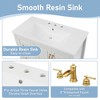 36" Bathroom Vanity with Sink, Bathroom Cabinet with 2 Soft-Closing Door, 4 Drawers of Different Sizes,  Wood Frame and Leg - 4 of 4