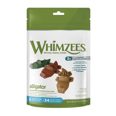 WHIMZEES Gator Value Bag Small Dental Dog Treats - 18.0oz