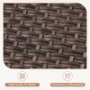 Belord 6" Thick Cushion Outdoor Sofa Patio Couch, Patio Furniture 74.8" Wide Sofa with Brown Round Wicker Comfort High Back Patio Couch for Porch - 4 of 4
