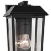 Mathus 18 inch 1 Light Outdoor Wall Light with Clear Glass in Textured Black - 4 of 4