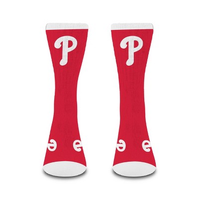 MLB Philadelphia Phillies Large Crew Socks