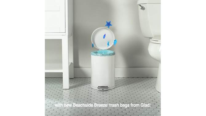 Glad Small Trash Bags + OdorShield White Trash Bags - 4 Gallon - 52ct, 2 of 14, play video