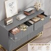 2/3/4/5/6/7 Drawer Dresser with Metal Legs, Wood Dressers Chest Organizer with Wide Storage, Modern Chest of Drawers for Bedroom, Living Room,Hallway - 4 of 4