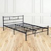 FurnitureR Full Size Metal Bed Frame with Headboard & Footboard, Platform Bed with Under Bed Storage, Noise-Free, No Box Spring Needed, Black - 3 of 4