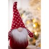 Gulches Series  Red and White Shatterproof Standing Santa with Lantern and Bag Holiday Ornament - 3 of 4