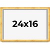 PosterPalooza | Minimalist Shadow Box Gold Picture Frame - UV Acrylic, Backing Board, Hanging Hardware - 2 of 4