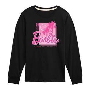 Boys' - Barbie - Barbie Pink Core Long Sleeve Graphic T-Shirt - 1 of 4
