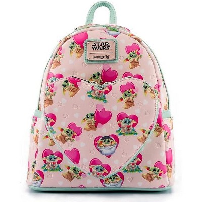 Loungefly: Star Wars Mandalorian Grogu Valentines Mini Backpack – Stylish, Compact Design