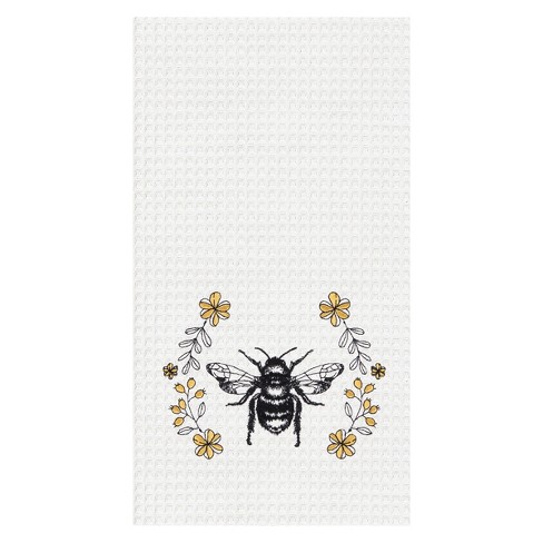 Set of 2 Bee Inspired Queen Bee Terry Kitchen Towels by Kay Dee Designs, Size: 2 in