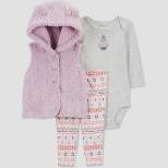 Carter's Just One You®️ Baby Girls' Penguin Vest & Bottom Set - Pink