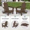 Hyleory HDPE Outdoor Folding Chair with Cloud-Shaped Backrest, Portable Patio Seating - 3 of 4