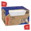WypAll X80 Foodservice Towel, Kimfresh Antimicrobial Hydroknit, 12 x 23.4, Unscented, White / Blue Stripe, 150 / Carton - 4 of 4